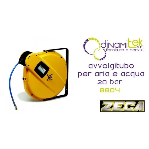 8804 CARRETE DE LA MANGUERA DE LA SERIE 8800 PARA EL AIRE Y EL AGUA 20 BAR ZECA TUBO MT 16 - DIAM INT CANALIZACIóN DE 12,5 MM Dinamitek 1