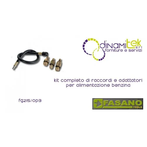 KIT DE RACCORDS ET D'ADAPTATEURS D'ALIMENTATION EN CARBURANT FASANO OUTILS COMPLèTE Dinamitek 1