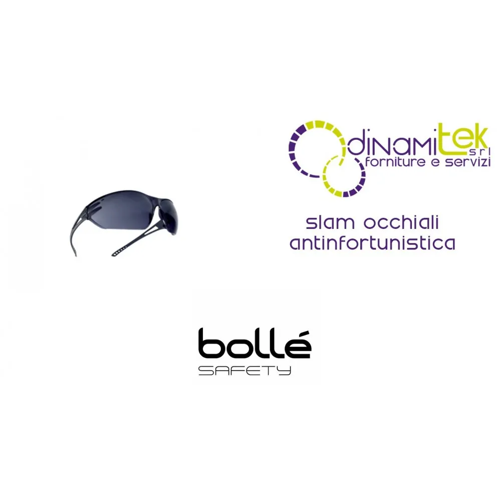 GAFAS DE SEGURIDAD DE DESGASTE SLAM BOLLE' SAFETY Dinamitek 1