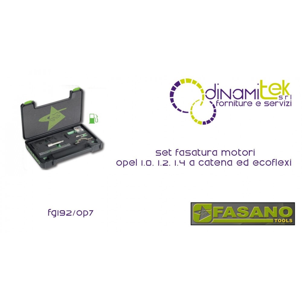 SET PHASE MOTORS OPEL FASANO TOOLS 1.0, 1.2, 1.4-CHAIN AND ECOFLEX Dinamitek 1