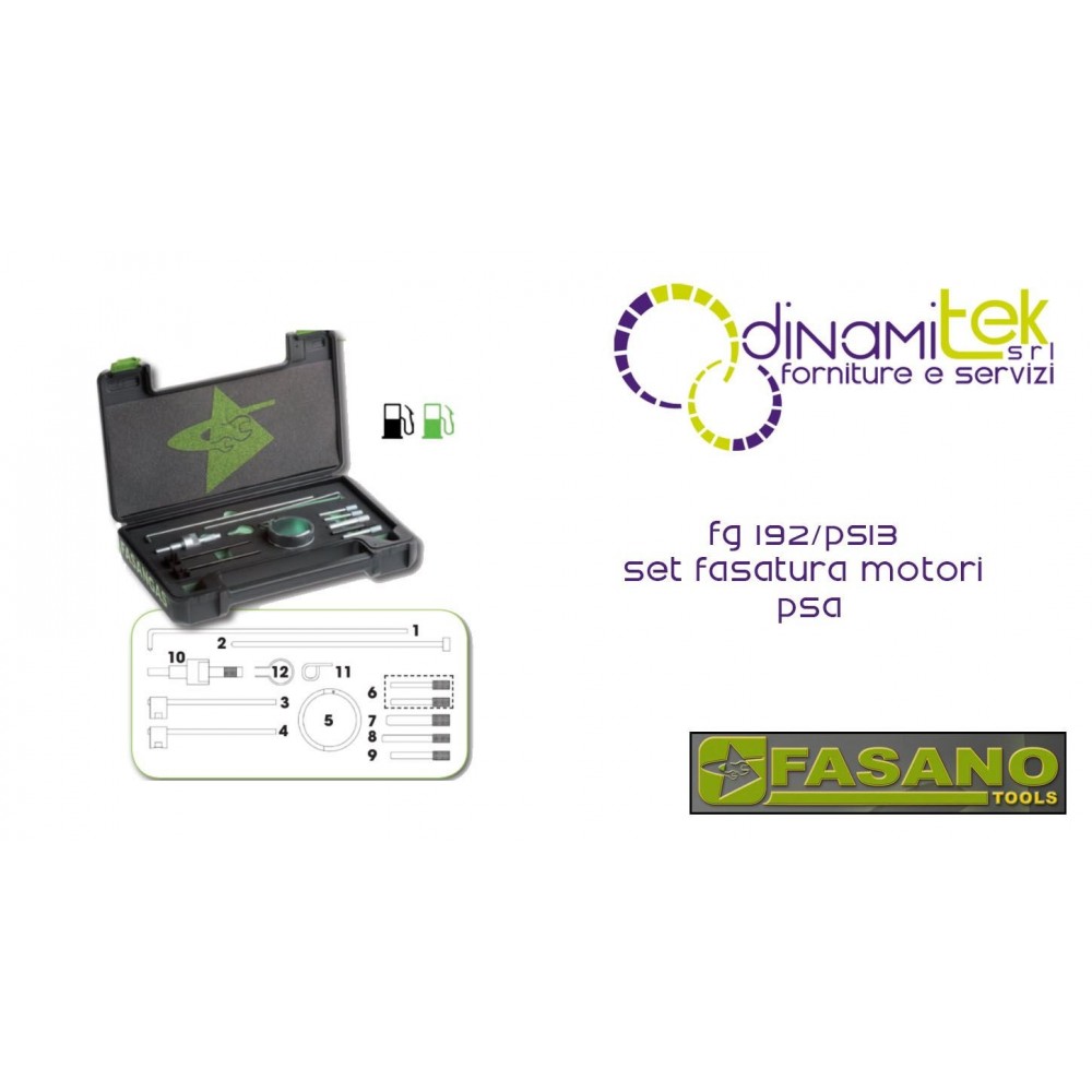 PHASE DE MOTEURS FASANO OUTILS DE PSA 1.4 ET 1.6 HDI Dinamitek 1