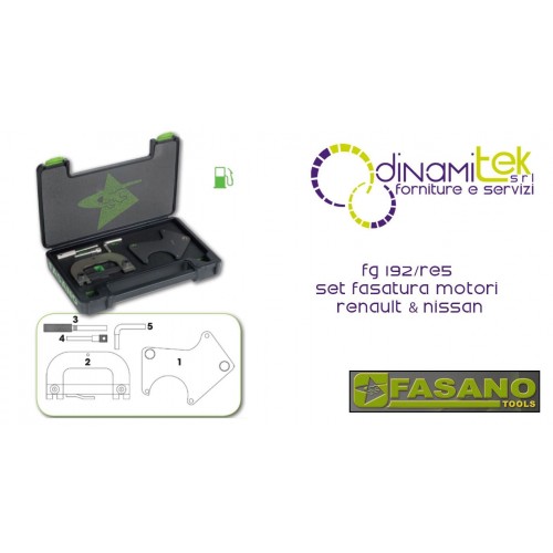 FG 192/RE5 CONJUNTO DE VÁLVULAS RENAULT Y NISSAN FASANO TOOLS 1.4, 1.6 16V DE GASOLINA, 1.8 16V, 2.0 16V