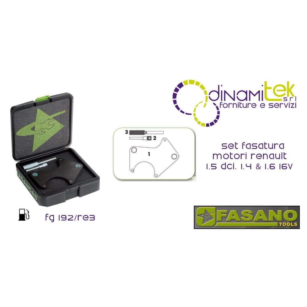SET PHASE MOTORS RENAULT FASANO TOOLS, 1.5 DCI, 1.4 & 1.6 16V Dinamitek 1