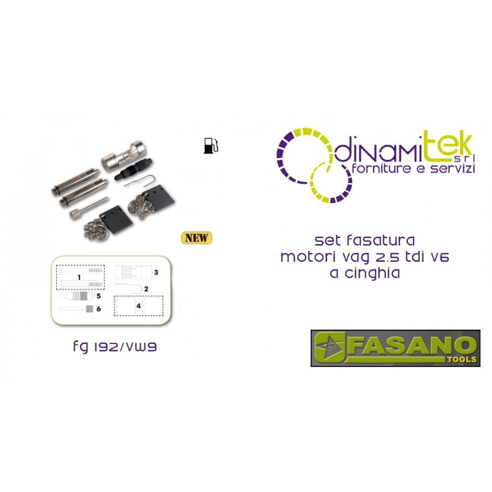 SET PHASE MOTOREN VAG FASANO TOOLS 2.5 TDI V6 - BELT DRIVE Dinamitek 1