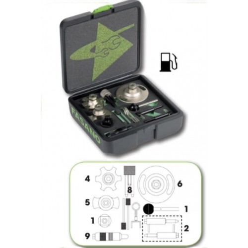 PHASE DE MOTEURS VOLKSWAGEN/AUDI FASANO OUTILS 2.7 D, 3.0 D TDI V6, 4.0 D, 4.2 D TDI V8 DE LA CHAîNE DE DISTRIBUTION) Dinamitek 2