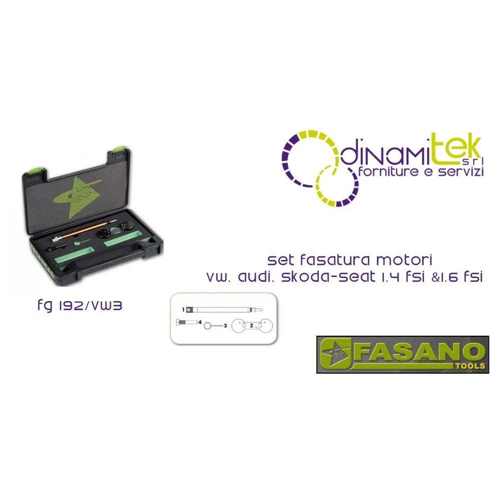 PHASE DE MOTEURS, VW, AUDI, SKODA-SEAT FASANO OUTILS 1.4 TDI &1.6 FSI Dinamitek 1