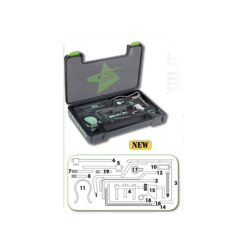 SET MESSA IN FASE MOTORI PSA FASANO TOOLS 1.9D. 2.0D HDi. 2.2D HDi Dinamitek 2