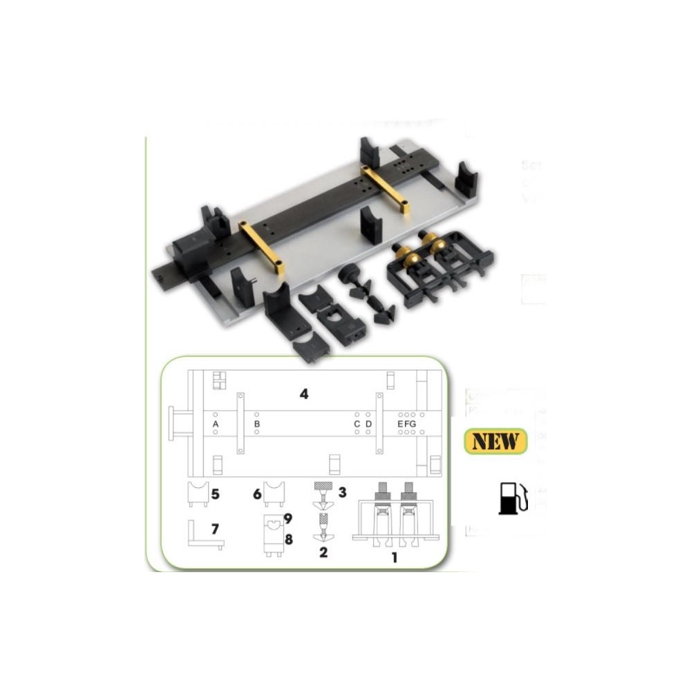 JEU DE REMPLACEMENT DES ARBRES à CAMES à L'INTéRIEUR DE LA TêTE, ET FASANO OUTILS POUR LES MOTEURS VW, AUDI, SEAT, SKODA, 1.6, 2 Dinamitek 2