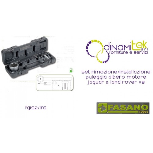 FG 192/LR6 SET-UND EINBAU DER KURBELWELLEN-RIEMENSCHEIBE JAGUAR & LAND ROVER FASANO TOOLS V8