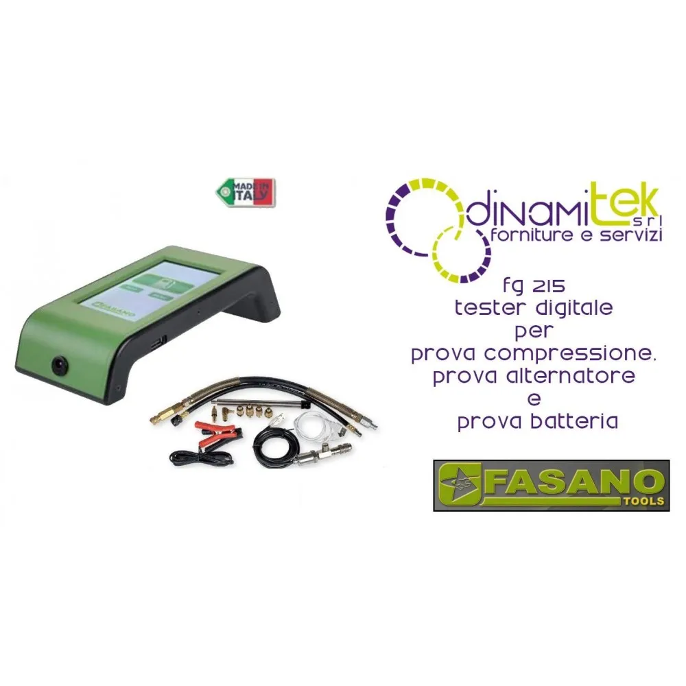 DIGITALE TESTER FüR DIE PRüFUNG DER KOMPRESSION-LICHTMASCHINE-BATTERIE-FASANO-TOOLS Dinamitek 1