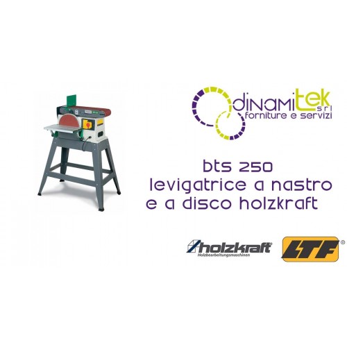 HOLZKRAFT - HOL5904250 - BANDSCHLEIFER UND SCHEIBE MODELL BTS 250 - 1220X150 MM Dinamitek 1