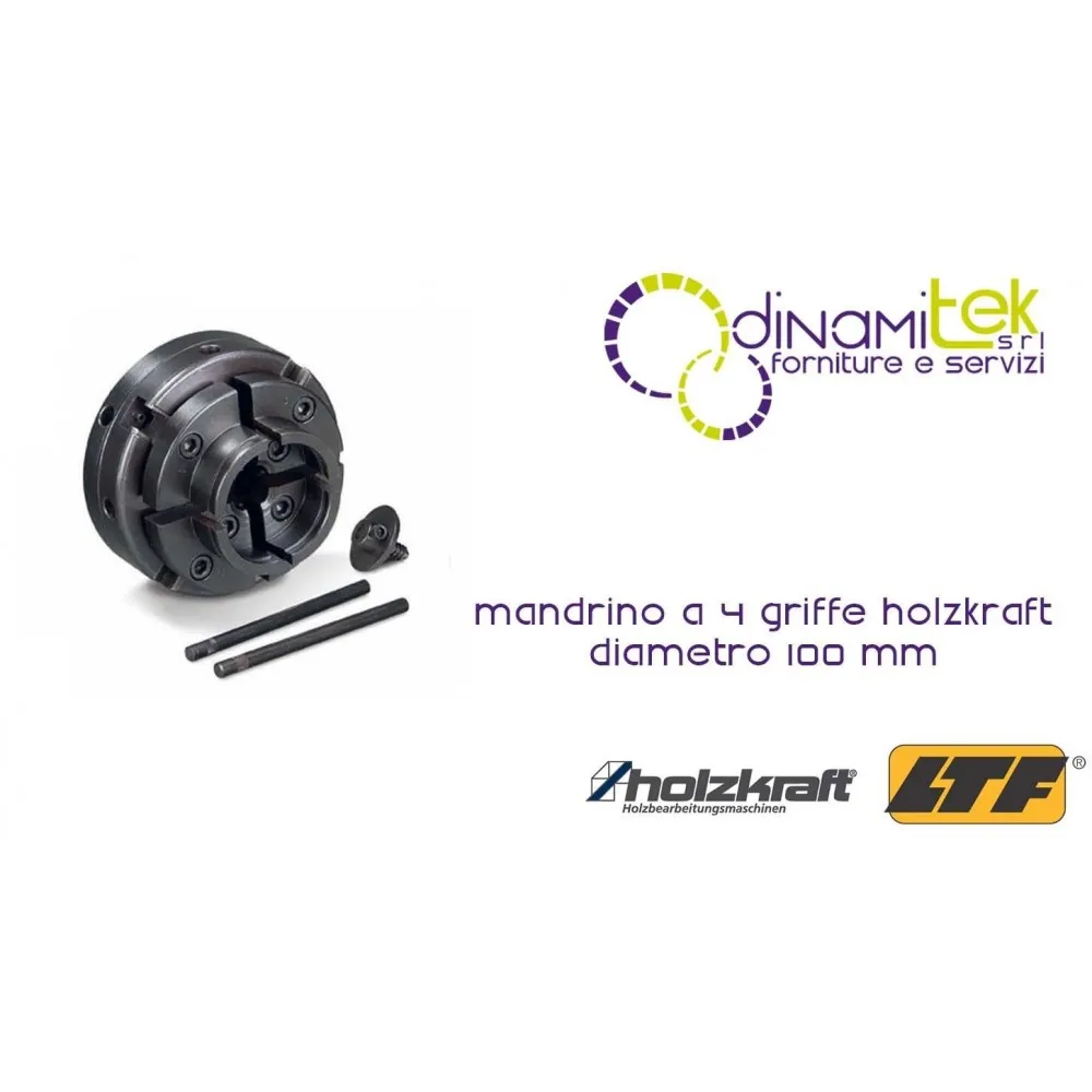 HOLZKRAFT - HOL5931021 - CHUCK 4-LA MANDíBULA DE DIáMETRO DE 100 MM Dinamitek 1