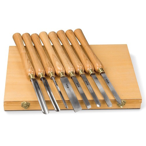 HOLZKRAFT - HOL5931011 - TROUSSE D'OUTILS POUR LE TOURNAGE DE 8 PIèCES Dinamitek 2
