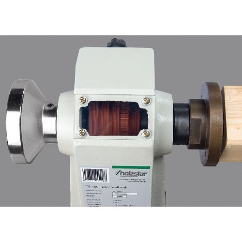 HOLZKRAFT - HOL5920450 - KLEINE DREHBANK FüR HOLZ-MODELL DB 450 - MAX DURCHMESSER FüR DREH-254 MM Dinamitek 3
