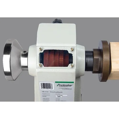 HOLZKRAFT - HOL5920450 - PEQUEñO TORNO PARA MADERA MODELO DB 450 - DIáMETRO MáXIMO A TORNEAR 254 MM Dinamitek 3