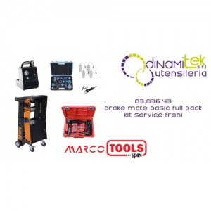 SPIN MARCO TOOLS 03.036.43 BRAKE MATE BASIC FULL PACK KIT SERVICE FRENI Dinamitek 1