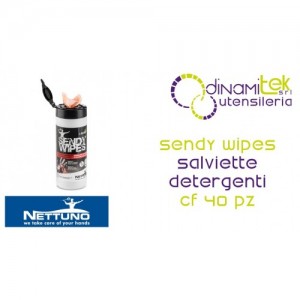 NETTUNO SALVIETTE DETERGENTI SENDY WIPES Dinamitek 1 cf 40 pz