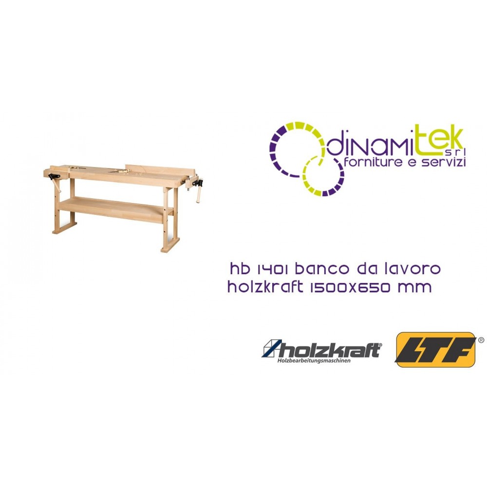 HOLZKRAFT - HOL5101411 - BANCO DE TRABAJO MODELO HB 1401 - 1500X650 MM Dinamitek 1