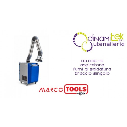SPIN MARCO TOOLS 03.036.45 ASPIRATORE FUMI DI SALDATURA BRACCIO SINGOLO Dinamitek 1