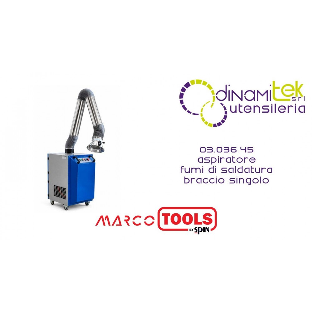 SPIN MARCO TOOLS 03.036.45 ASPIRATORE FUMI DI SALDATURA BRACCIO SINGOLO Dinamitek 1