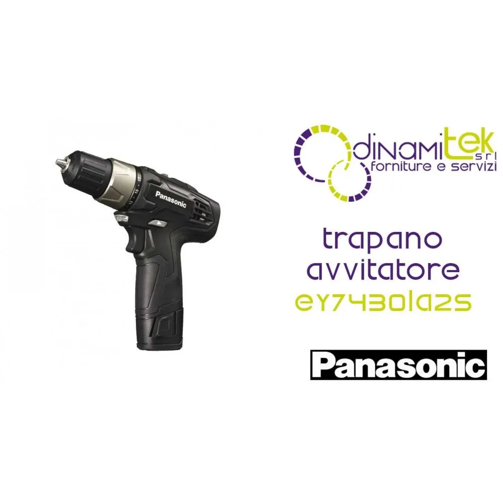 TRAPANO AVVITATORE 10.8V - 2 X 1.5AH - DIAM. 10MM - 20NM PANASONIC EY7430LA2S Dinamitek 1