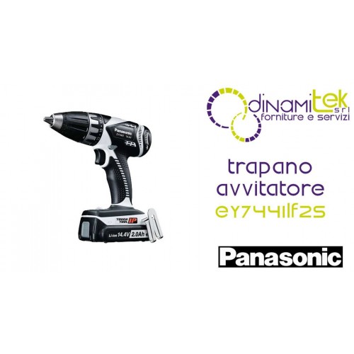 TRAPANOAVVITATORE14.4V-2X2,0AH-DIAM.13MM-37,5 M EY7441LF2S PANASONIC Dinamitek 1