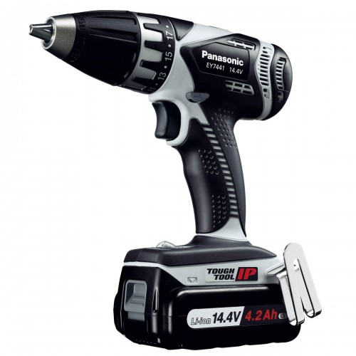 TRAPANO AVVITATORE 14.4V - 2 X 4.2 AH - DIAM. 13MM - 41.5NM PANASONIC EY7441LS2S Dinamitek 2