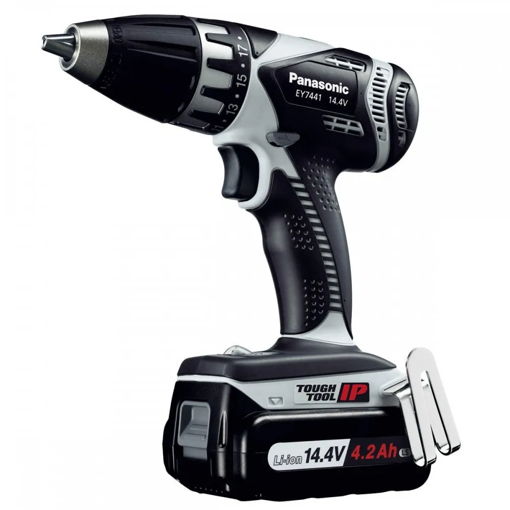 TRAPANO AVVITATORE 14.4V - 2 X 4.2 AH - DIAM. 13MM - 41.5NM PANASONIC EY7441LS2S Dinamitek 2