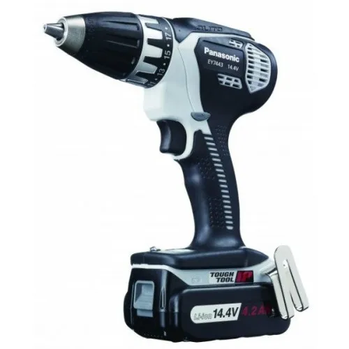 TRAPANOAVVITATORECONCAMBIOAUTOMATICO14.4V-2X4.2AH-DURCHM.13MM-41,5 NM EY7443LS2S PANASONIC Dinamitek 2