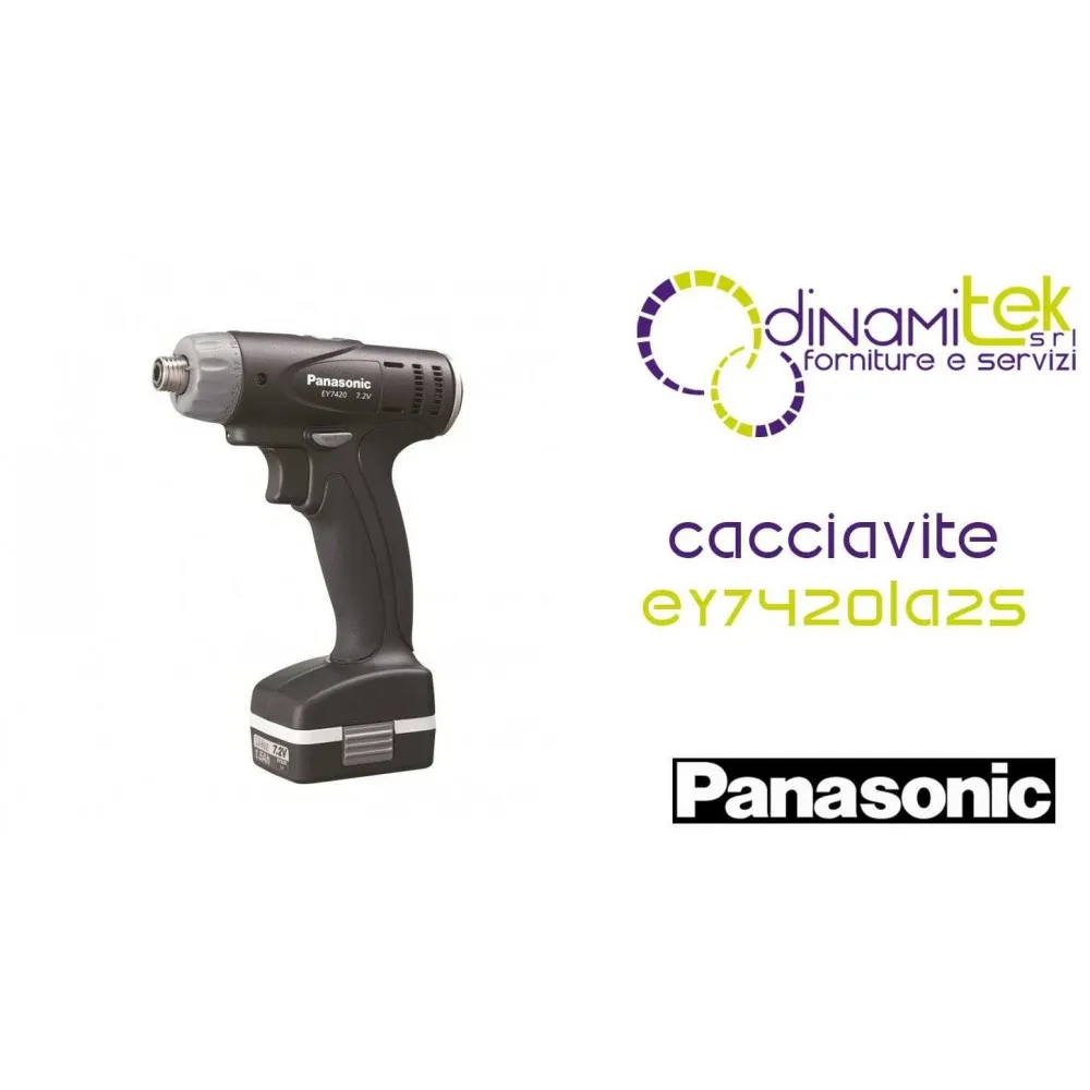 CACCIAVITE 7.2V - 2 X 1.5AH - ATTACCO ESAGONALE 1L4 CON FRIZIONE SHUT-OFF PANASONIC EY7420LA2S Dinamitek 1