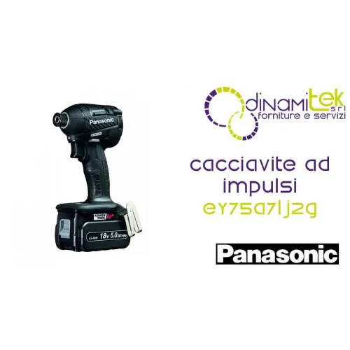 CACCIAVITEADIMPULSIDUAL18V-2X5AH-ATTACCOESAGONALE1L4-160NM EY75A7LJ2G PANASONIC Dinamitek 1