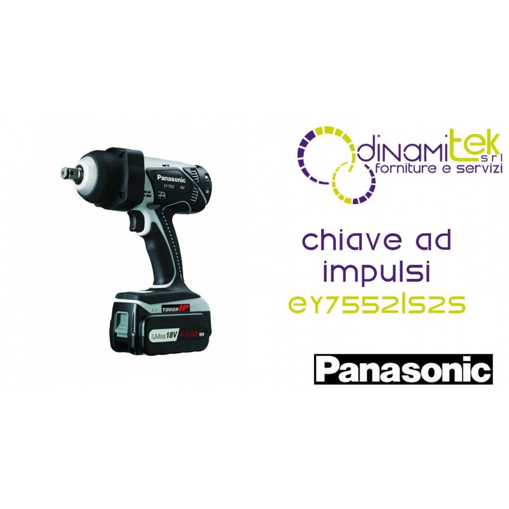 CHIAVEADIMPULSIADALTEPRESTAZIONI18V-2X4,2AH-470NM EY7552LS2S PANASONIC Dinamitek 1