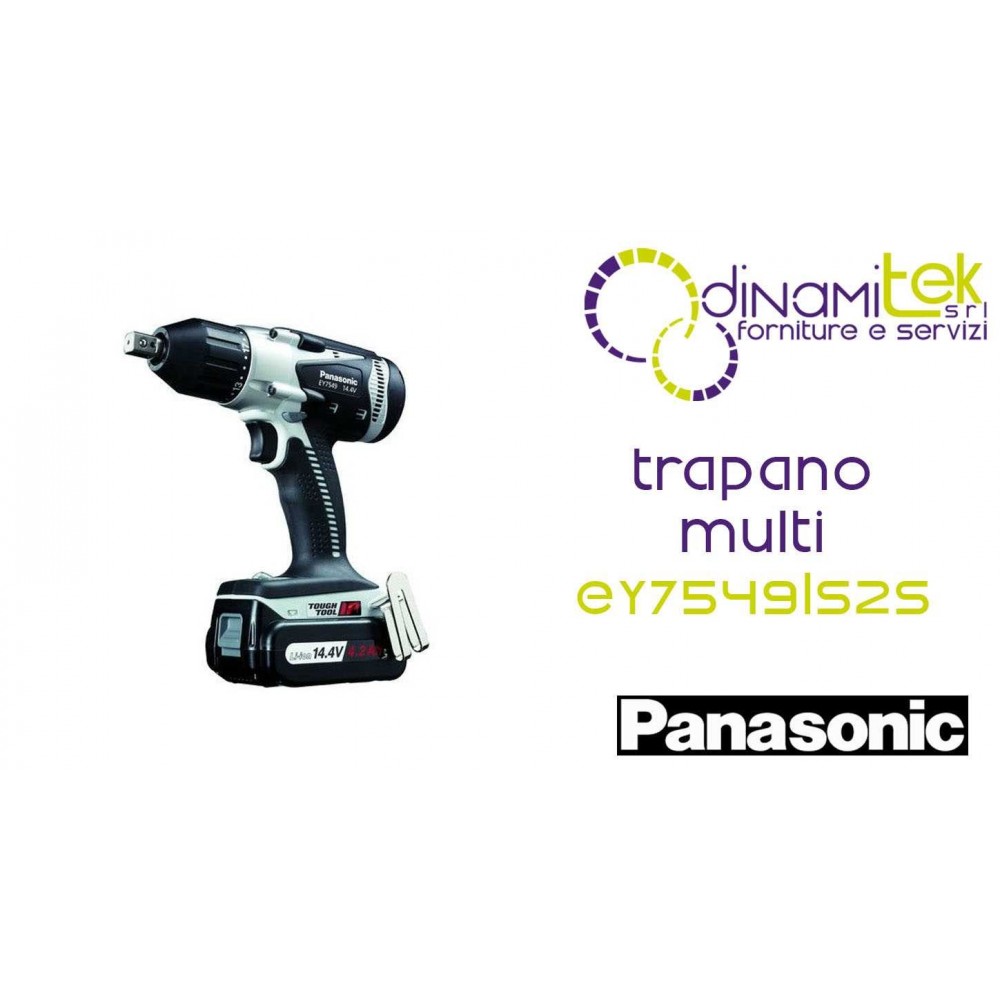 AVVITATORE MULTI 14.4V- 2 X 4.2AH - ATTACCO QUADRO 1L2 - 150NM MAX PANASONIC EY7549LS2S Dinamitek 1