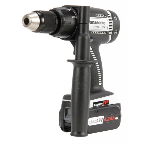TRAPANO A PERCUSSIONE 18V - 2 X 4.2 AH - DIAM. 13MM - 57NM PANASONIC EY7950LS2S Dinamitek 2