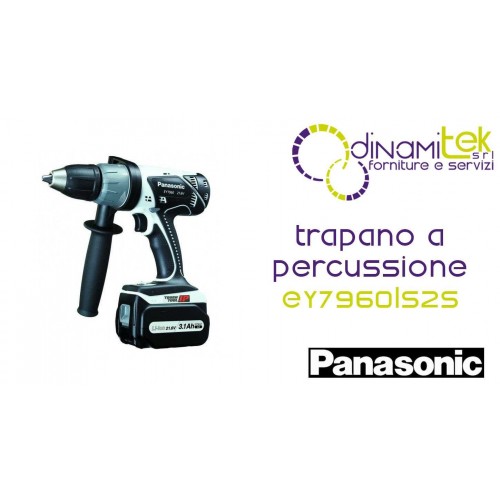 TRAPANOAPERCUSSIONE21,6V-2X4,2AH-DIAM.13MM-63NM EY7960LS2S PANASONIC Dinamitek 1