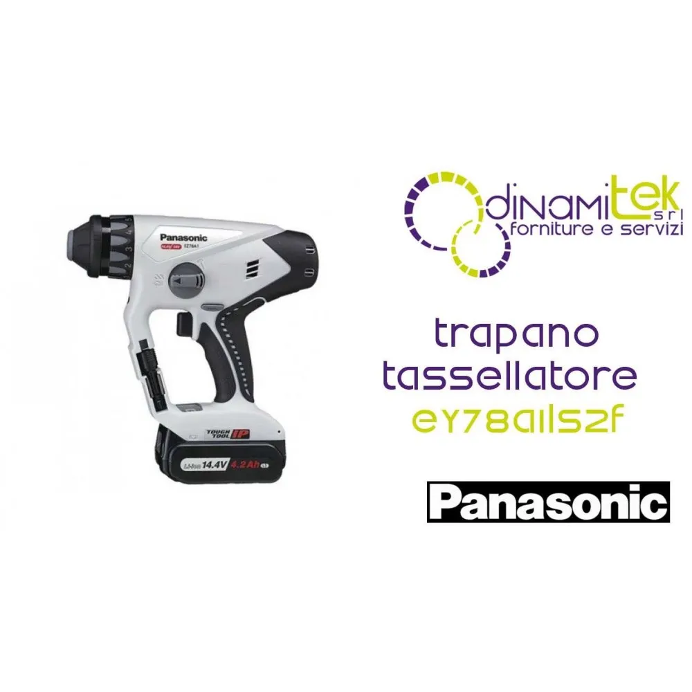 TRAPANO TASSELLATORE DUAL 14.4V - 2 X 4.2AH PANASONIC EY78A1LS2F Dinamitek 1