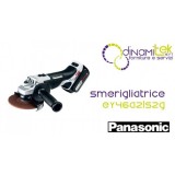 SMERIGLIATRICE DISCO 125MM - DUAL 18V - 2 X 4.2AH PANASONIC EY46A2LS2G Dinamitek 1