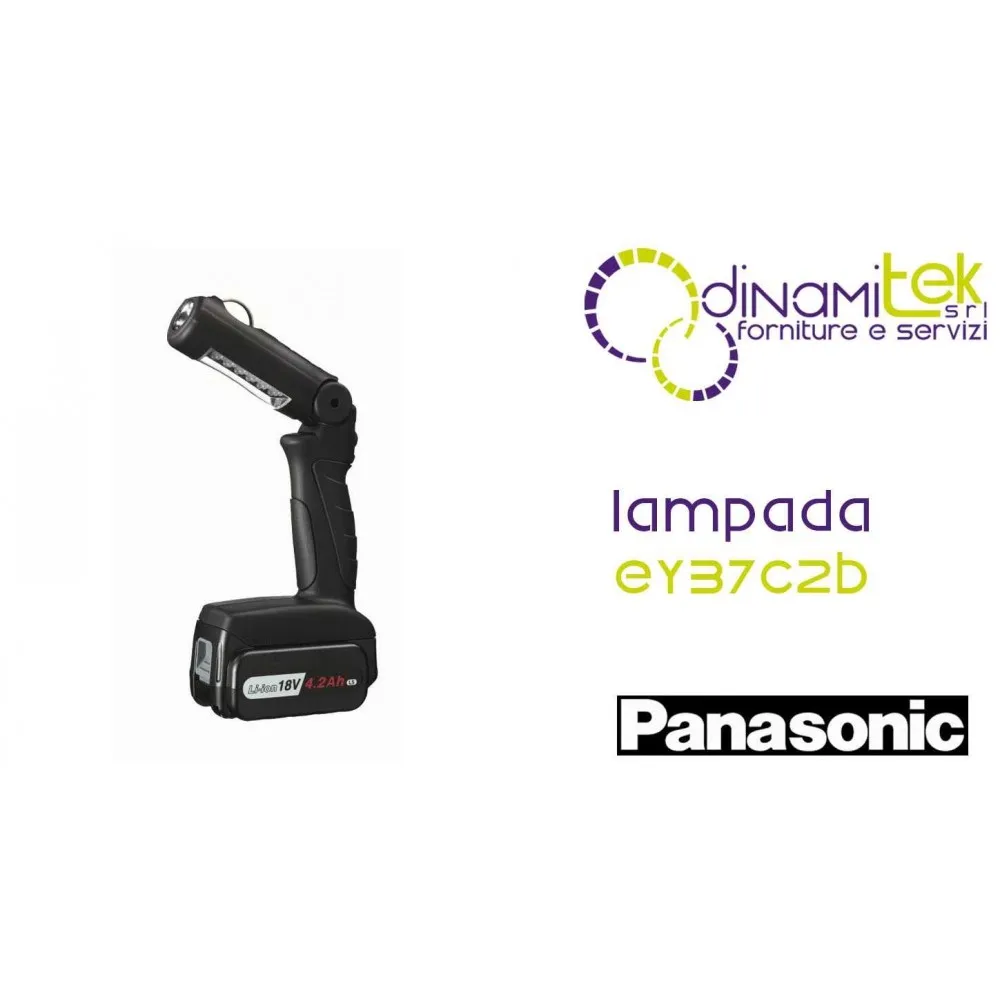 LAMPADA FLUORESCENTE REVOLITHIUM DUAL 14.4V - 18V - 21.6V BATTERIA NON INCL. PANASONIC EY37C2B Dinamitek 1