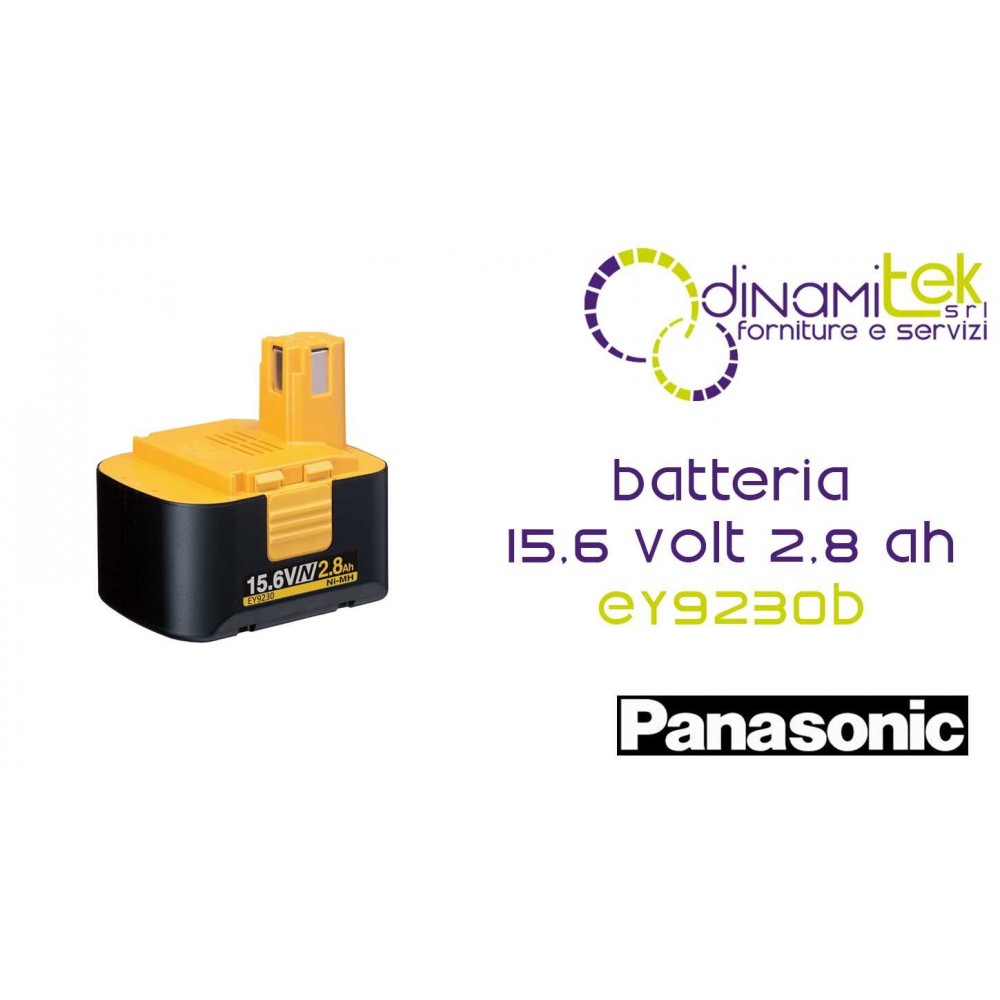 BATTERIA 15.6 VOLT NI MH 2.8 AH PANASONIC EY9230B Dinamitek 1