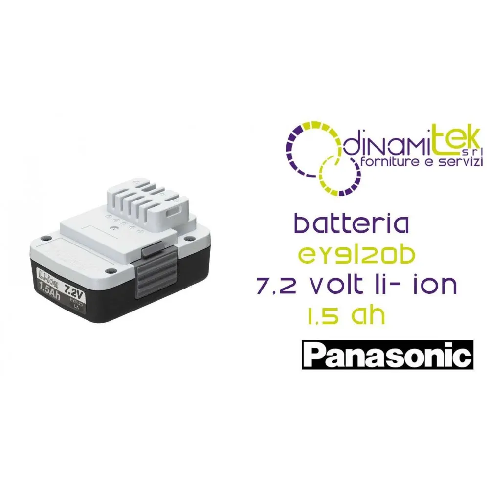 BATTERIA 7.2 VOLT LI-ION 1.5 AH PANASONIC EY9L20B Dinamitek 1