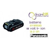 BATTERIA 18 VOLT LI-ION 3.0 AH PANASONIC EY9L53B Dinamitek 1