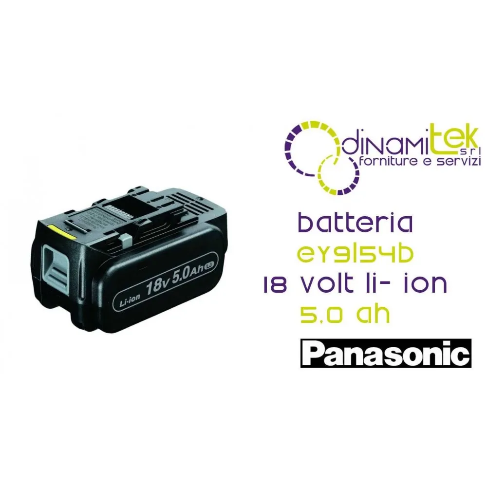 BATTERIA 18 VOLT LI-ION 5 AH PANASONIC EY9L54B Dinamitek 1