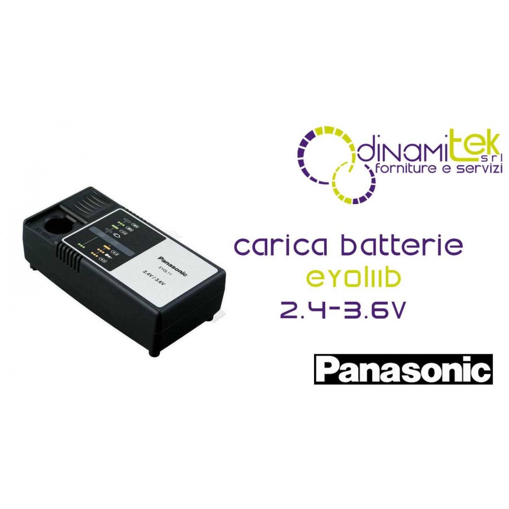 CARICABATTERIE2.4-3.6VPERBATTERIELITIOECCETTOEY9021BENI-MH EY0L11B PANASONIC Dinamitek 1