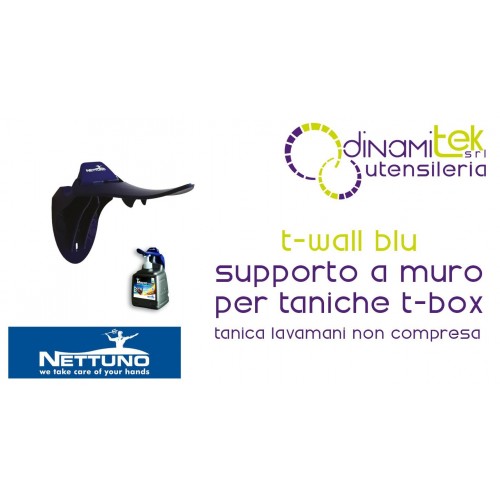 NETTUNO T-WALL BLU SUPPORTO A MURO PER TANICHE T-BOX Dinamitek 1