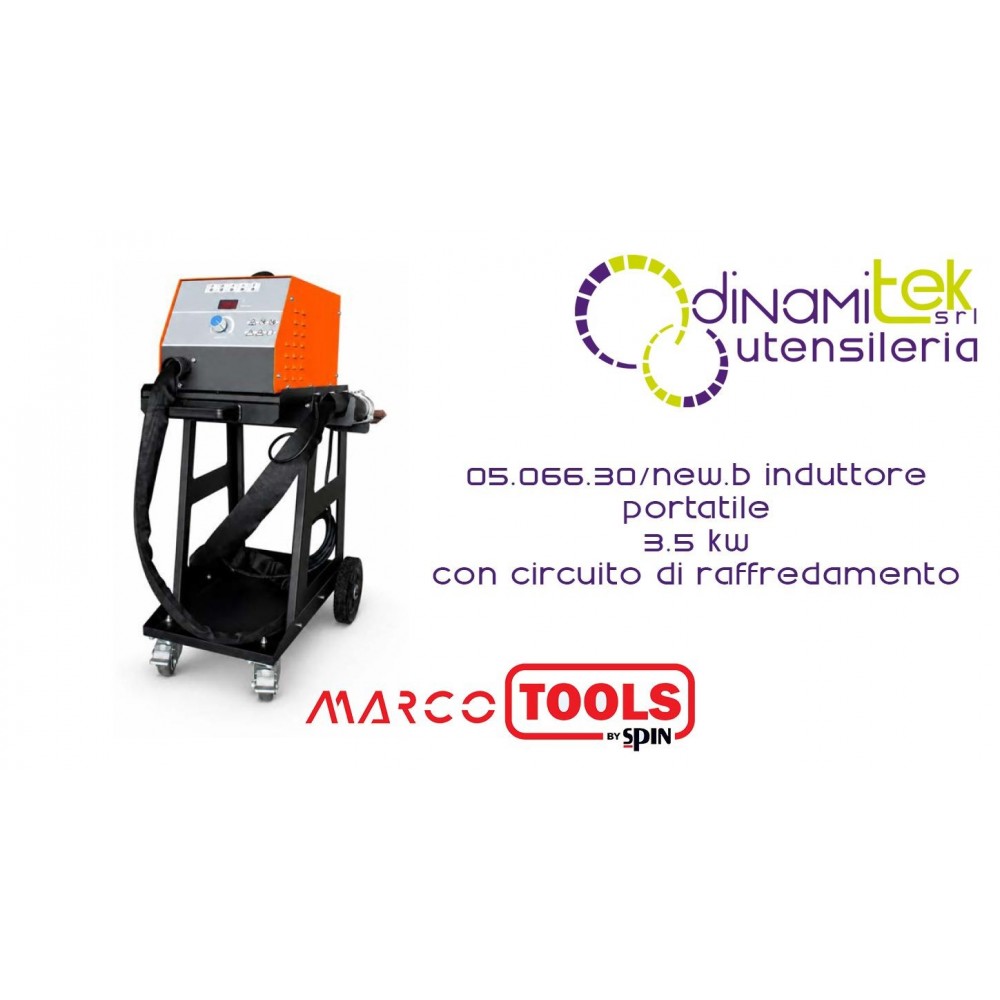 SPIN MARCO TOOLS 05.066.30/NEW.B INDUTTORE PORTATILE 3.5 KW CON CIRCUITO DI RAFFREDAMENTO Dinamitek 1