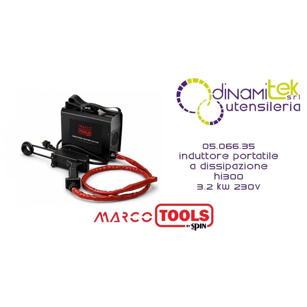 SPIN MARCO TOOLS 05.066.35 INDUTTORE PORTATILE A DISSIPAZIONE HI300 3.2 KW 230V Dinamitek 1