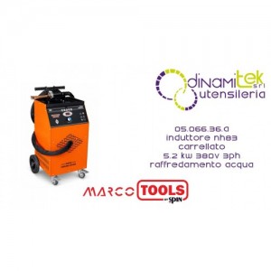 SPIN MARCO TOOLS 05.066.36.A INDUTTORE NH83 CARRELLATO 5.2 KW 380V 3PH RAFFREDAMENTO ACQUA 20 LT Dinamitek 1