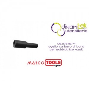 SPIN MARCO TOOLS 05.075.16.R4 UGELLO CARBURO DI BORO PER SABBIATRICE 420LT Dinamitek 1