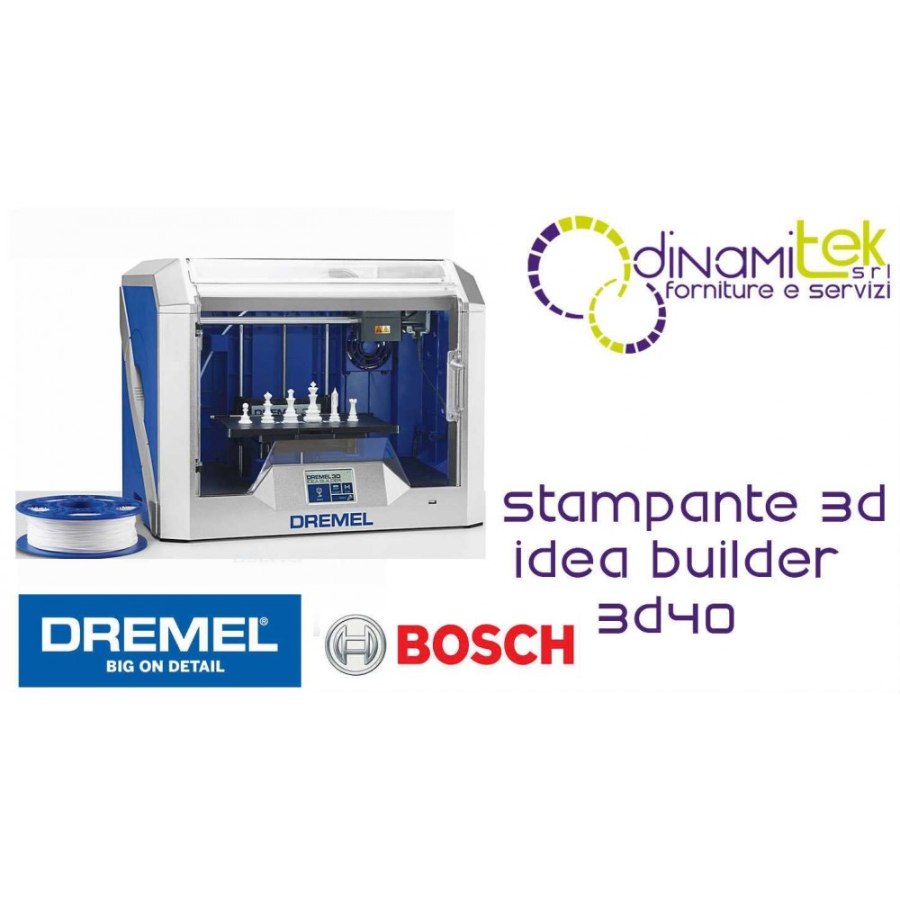 NEUE DRUCKER - EUROPäISCHEN EXKLUSIV - 3D IDEA BUILDER 3D40 DREMEL Dinamitek 1
