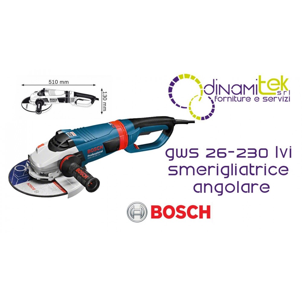 0.601.895.F04 AMOLADORA ANGULAR GWS 26-230 LVI BOSCH